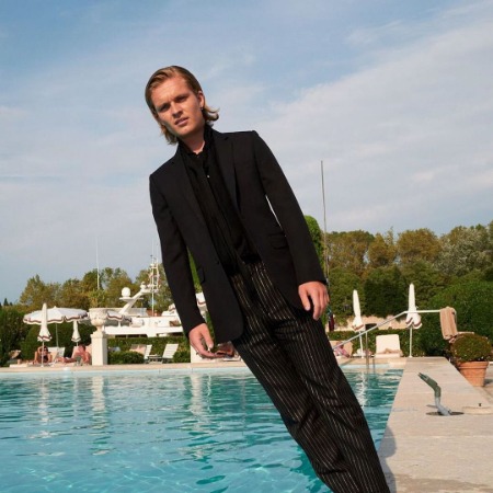 Tom Glynn-Carney enjoyed his time at the swimming pool